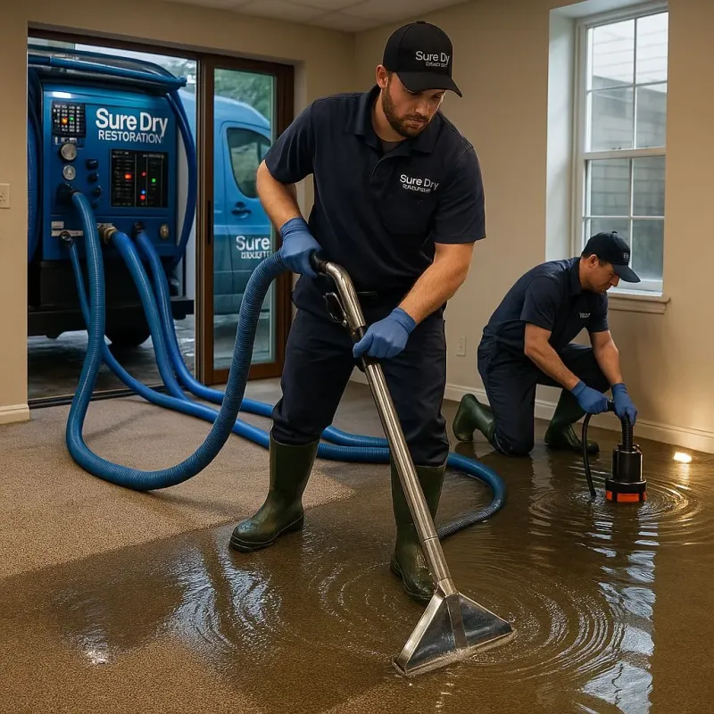 Water Extraction and Removal process in North Hills, NY